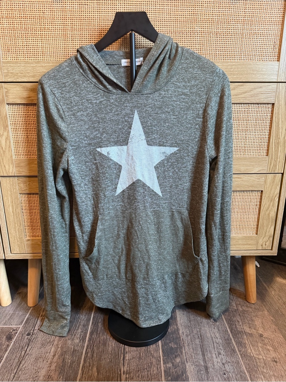 Grayson Threads Olive Green Star Hoodie